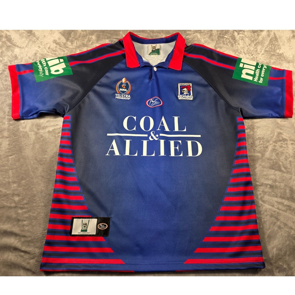 ISC Newcastle Knights NRL Jersey Mens XL 2007 Coal & Allied Rugby League